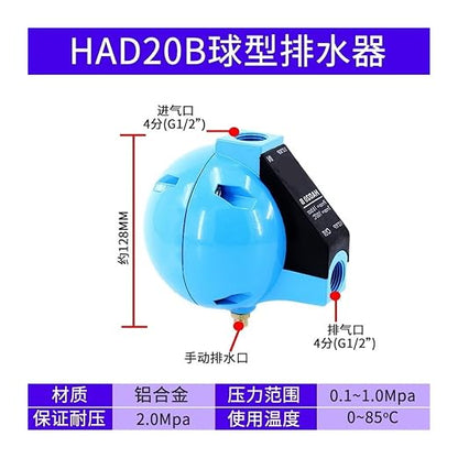 Air Compressor PA Drainer AD402-04 Zero air Consumption SA6D Drain Valve - Image 2
