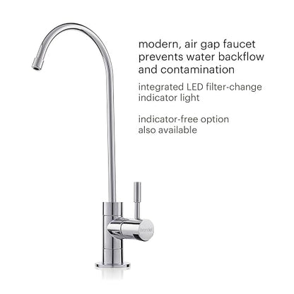 Brondell Capella Reverse Osmosis System, Under Sink, Designer Chrome Faucet - Image 5
