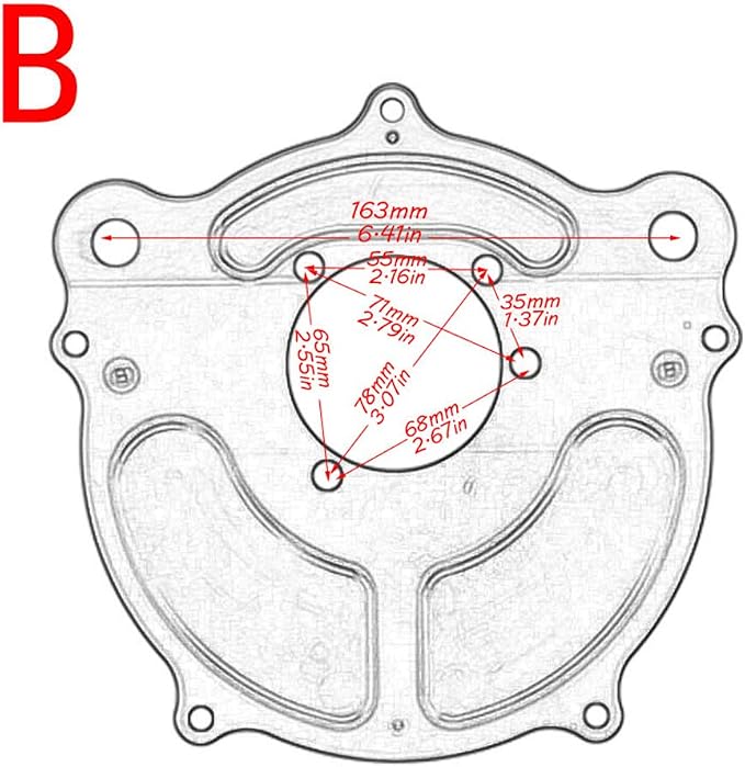 Motorcycle Air Filter Turbine Intake Cleaner Kit Cnc Cut Chrome - Image 7