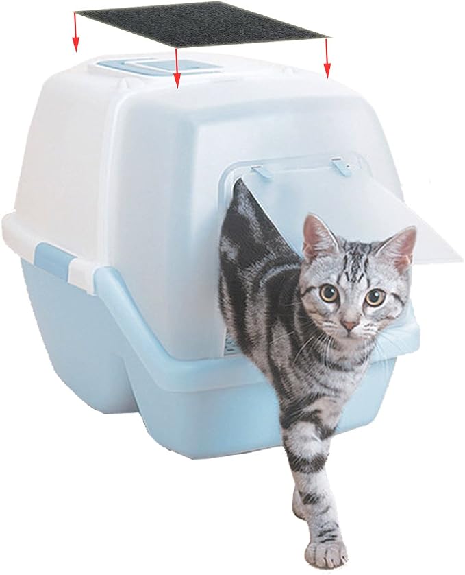 6 Pack Charcoal Cat Litter Box Replacment Filter Hooded Cat Litter Boxes and - Image 6