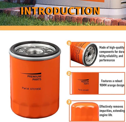 070185E Oil Filters with Paper Funnel Oil Wipe - Image 3