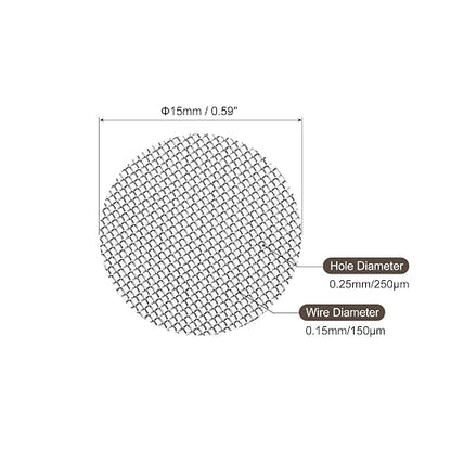 MECCANIXITY Pipe Screen Stainless Steel Screens, 9/16 Inch Diameter - Image 2