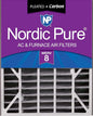 Nordic Pure 20x25x5 Air Bear AC Filter Replacement MERV 8 Pleated Plus Carbon 1 by NordicPure