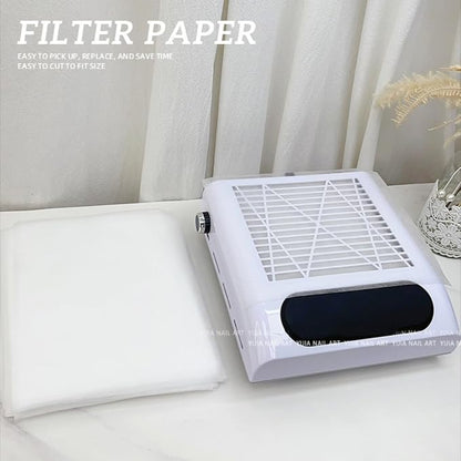 100pcs Nail Dust Collector Filters Nail Dust Suction Collector Filters Nail Art - Image 3