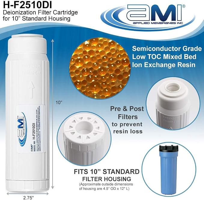 APPLIED MEMBRANES INC Deionization Water Filter Cartridge - Image 2