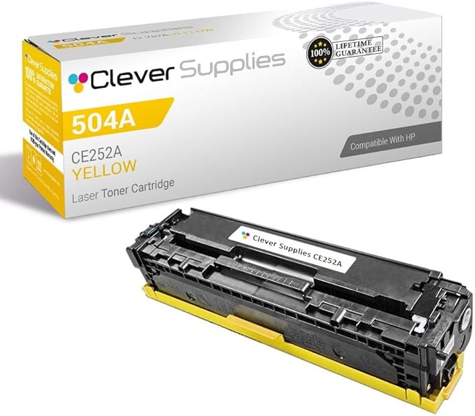 Clever Supplies Compatible Replacement Toner Cartridge Replacement for HP CE250A ( Yellow , 1 pk )