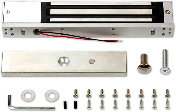 MENGQI-CONTROL 2 Door Access Control System with 600lbs Magnetic Lock Entry Control Panel 110V Power Supply Box RFID Reader Exit Button Enroll RFID USB Reader Card Key Fob Phone APP Remote Open Lock