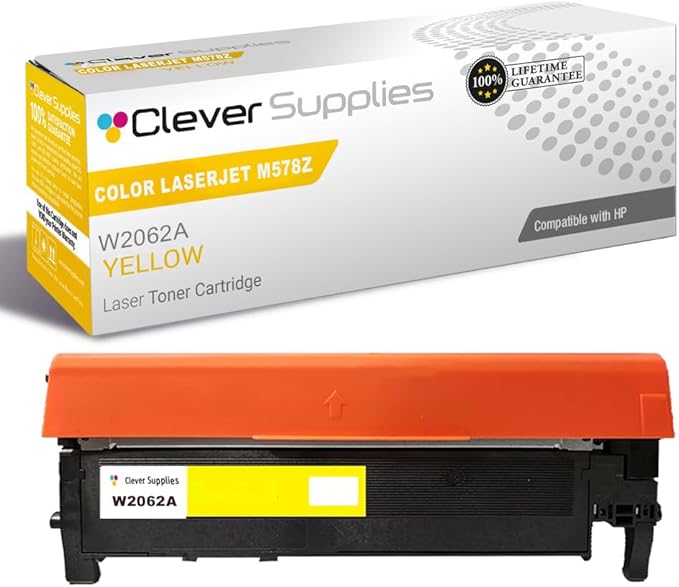 CS Replacement Compatible with HP M578Z Toner Cartridge W2122X to use with M555DN M555X M578C M578DN M578F M578Z (Yellow, 1-Pack)