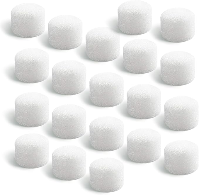 Air Filter Sponge, Compressor Replacement System, Round White Breathable Foam by Unknown