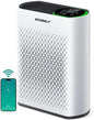 Smart Air Purifiers for Large Room, Cleans 2, 400 ft² in 30 Mins, 3-Stage True by ECOSELF