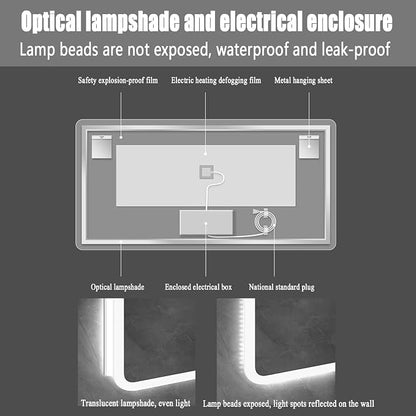 Backlit LED Illuminated Bathroom Mirror - Image 8