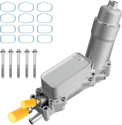 Full Aluminum Engine Oil Cooler 3.6 Oil Filter Housing Compatible by BZSSY