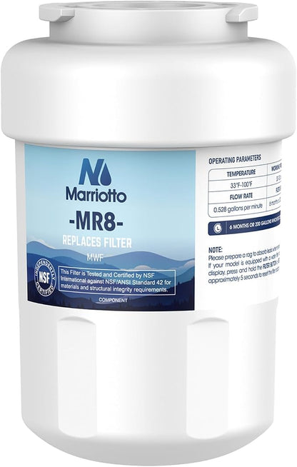 MARRIOTTO Smart Water Filters for Refrigerators NSF 42 Certified Cartridges by MARRIOTTO