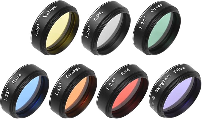 Andoer Telescopic Eyepiece Filter Kit, 1.25 Inch Telescopic Moon Filter Sky by Andoer