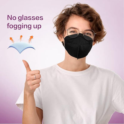 Miuphro KN95 Disposable Face Mask 25 Pack 5-Ply Breathable Safety Masks Against - Image 4