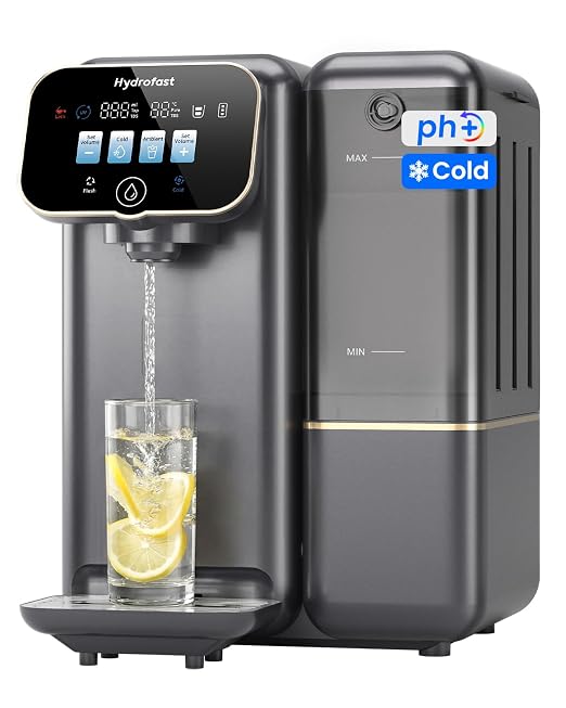 Cold Water Reverse Osmosis Water Filter Countertop, Remineralization & pH by Hydrofast