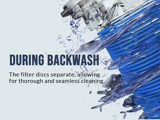 40 Micron Disc Spin Down Sediment Filter, Reusable ＆ Anti-Clog Whole House - Image 10