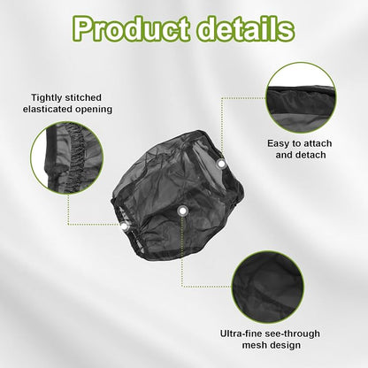 2 PCS Air Filter Cover for Car, Dustproof Cold Air Filter Protective Sock Cover - Image 3