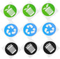 12pcs Garbage Classification Stickers Self-Adhesive Trash Can Labels by Holibanna