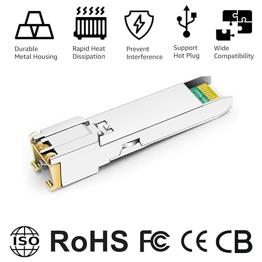 OPSTRAN 1000BASE-T SFP RJ45 Copper Transceiver Module Compatible with Cisco GLC-T SFP-GE-T 100m cat5e/6 4 Pack
