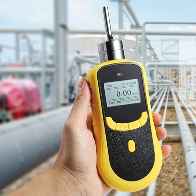 ATO Portable Hydrogen (H2) Gas Detector, 0 to 1000 ppm Gas Leak Detector Real-time LCD Display High Precision H2 Measuring Range 1ppm Resolution (0-1000ppm)