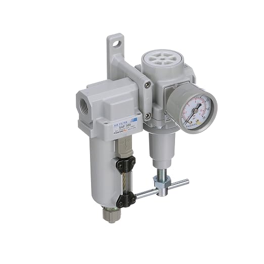 PneumaticPlus SAU320T-N03G-MEP Air Filter Regulator Combo 3/8" NPT -T-Handle - Image 5