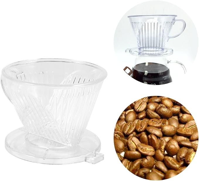 GLOGLOW Coffee Filter Transparent Reusable Coffee Filter, Cone Shape, - Image 7