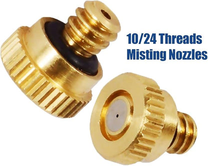 KUWAN 0.016" Orifice Thread UNC 10/24 Brass Misting Nozzles Low Pressure - Image 3