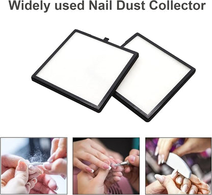 Nail Dust Collector Filters 2 Pack Nail Dust Suction Collector Replacement - Image 6