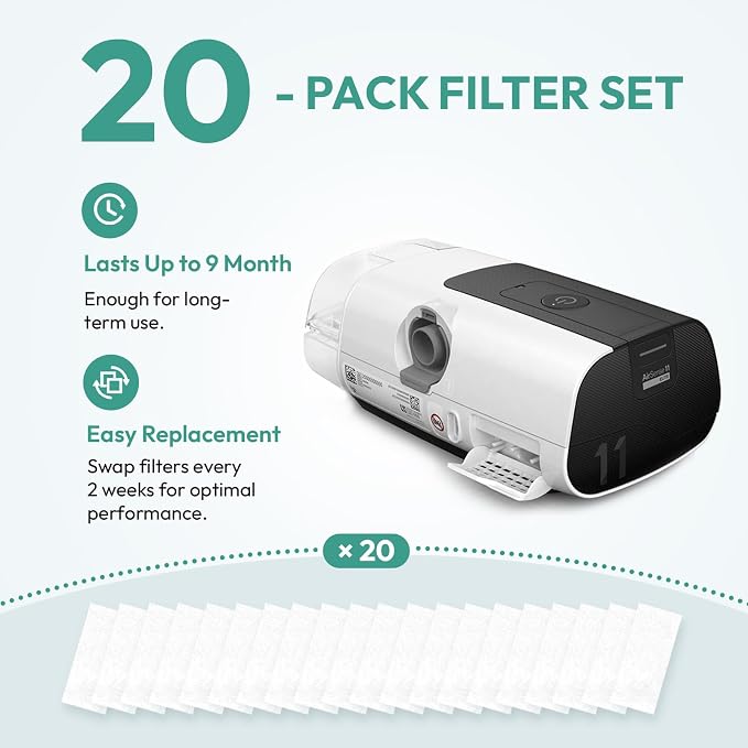 Replacement Water Chamber & 20-Pack Filters - Image 9