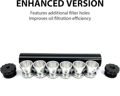Aluminum Fuel Filter Cleaning Kit in Black | 1/2" x 28 Thread - Image 5