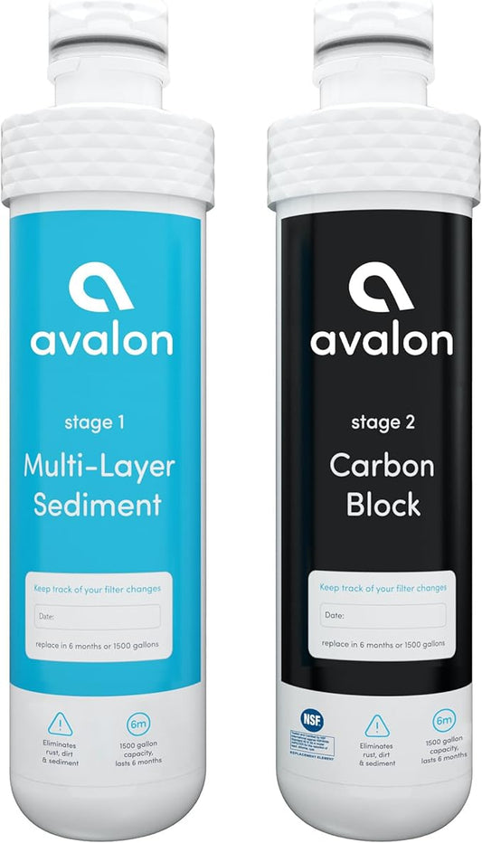Avalon Genuine AVALONFILTER 2 Stage Replacement Filters Branded Bottleless by AvalonWater