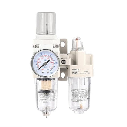 1/4 Inch NPT Compressed Air Filter Air Pressure Regulator Water-Oil Separator by ZHONGAN