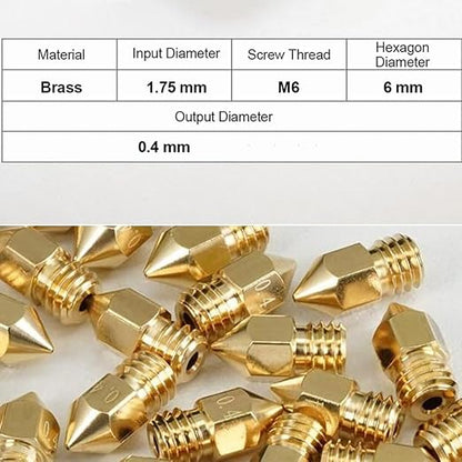 16Pcs Ender 3 Nozzles 0.4mm, MK8 Extruder Nozzles 0.4mm Compatible - Image 3