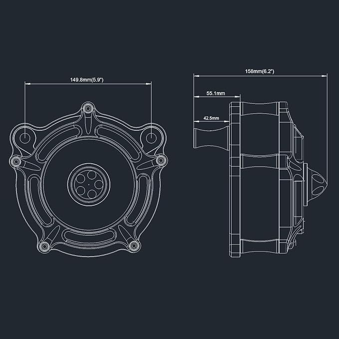 Air Filter Cleaner for Harley Davidson Softail Touring Street Road King Glide - Image 6