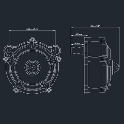 Air Filter Cleaner for Harley Davidson Softail Touring Street Road King Glide - Image 6