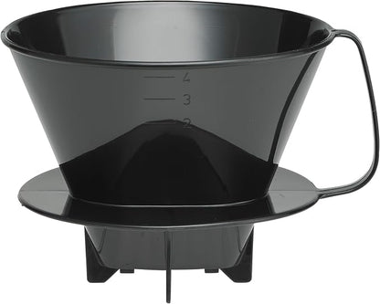 Fino Pour-Over Coffee Brewing Filter Cone, Number 4-Size, Brews 8 to 12-Cups by Fino