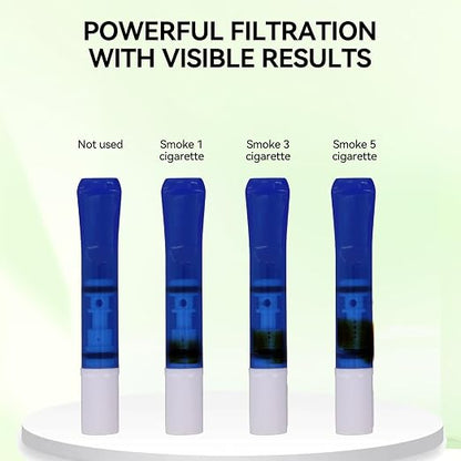 Cigarette Filters Three Colour Set 12pcs Cigarette Holder Reusable Clean Tar - Image 5