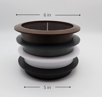 Graphite/Gray 5" Inch Round Ventilation Grille - Image 7