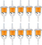 Tnisesm 10Pcs Gas Inline Fuel Filters 1/4 Inch x 5/16 Inch by Tnisesm