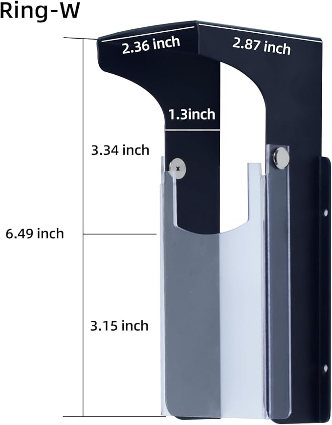 "Black Doorbell Rain Cover - Waterproof, Anti-Glare - Compatible with Blink/Google Nest/Arlo Video Doorbell".