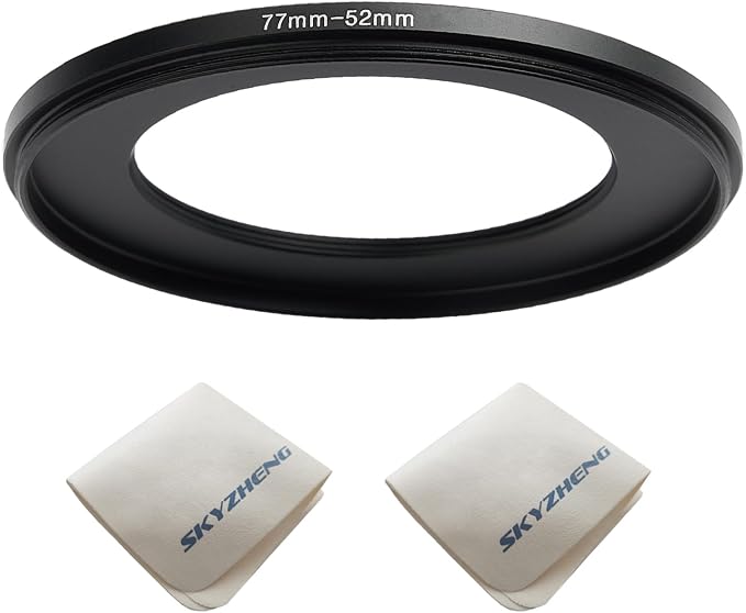 77mm Lens to 52mm Camera Lens Adapter 77mm to 52mm Step Down Ring Adapter Ring by SKYZHENG