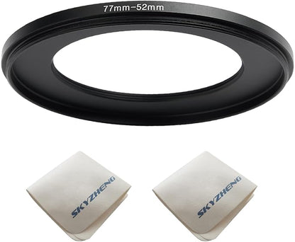77mm Lens to 52mm Camera Lens Adapter 77mm to 52mm Step Down Ring Adapter Ring by SKYZHENG