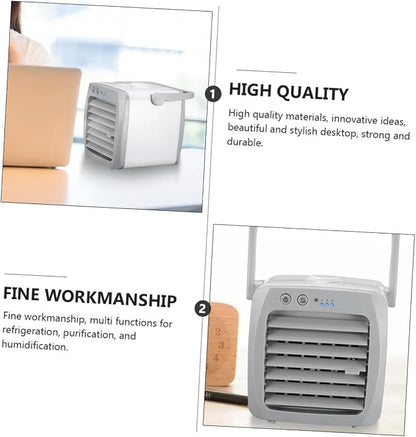 GLEAVI 1pc Portable Usb Air Conditioner Fan Mini Desktop Air Cooler - Image 4