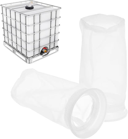 PATIKIL 4" IBC Lid Filter 2 Pack 210mm Long Washable Nylon Fine Mesh Filter IBC by PATIKIL
