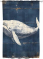 Sheer Curtains 72 Inches Long, Ocean Vintage Whale Semi Sheer Curtains Light by Unknown