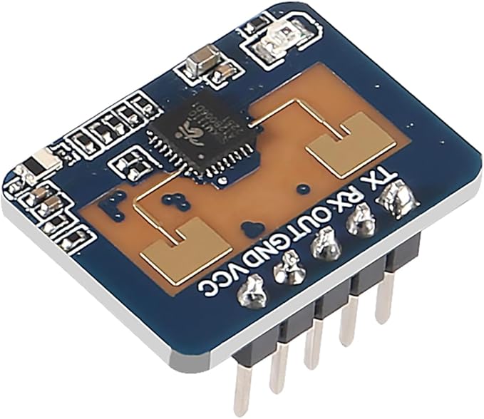 XIITIA 4pcs LD2410C Human Presence Radar Sensor Module HLK-LD2410 LD2410 Millimeter Wave Non-Contact 24GHz ISM Band Serial Port IO Level Output