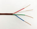 EASTWIRE 18/4 500ft Thermostat Wire, Solid Copper Wire, 18 Gauge Conductor, ETL Listed CL2 Power Limited Circuit Cable for Indoor/Outdoor Low Voltage Applications Use,Brown