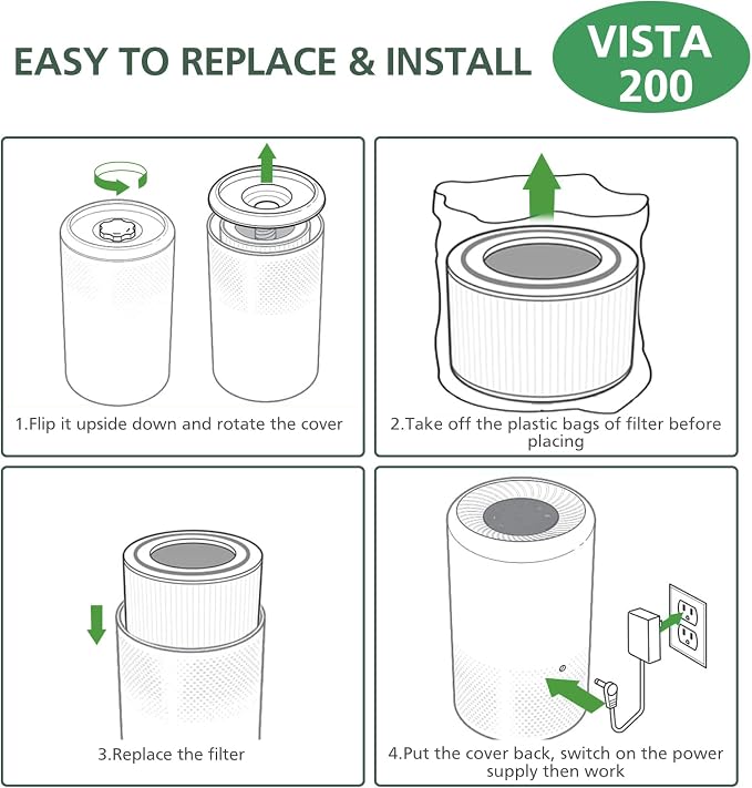 2 Pack Vista 200 Replacement Filt-er Compatible - Image 7