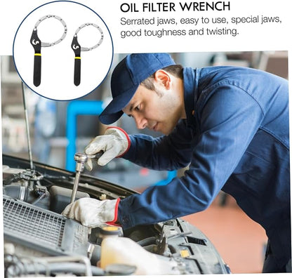 2pcs Adjustable Oil Filter Wrench Tool - Image 2